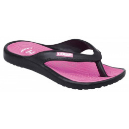 Damen Flip-Flops Loap Dublin schwarz/rosa Black