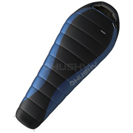 Daunenschlafsack Husky Drape -20°C schwarz/blau
