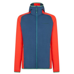 Herren-Sweatshirt La Sportiva Gemini Hoody M blau/rot Opal/Poppy