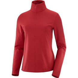 Damen-Sweatshirt Salomon Essential Lightwarm W rot RedChili