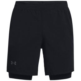 Herrenshorts Under Armour Launch SW 7'' 2N1 Short schwarz Black / Black / Reflective
