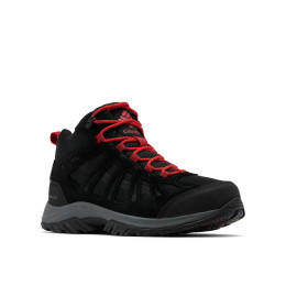 Wanderschuhe Columbia Redmond™ III Mid Waterproof schwarz/rot Black, Mountain Red