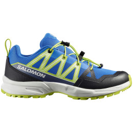 Kinderschuhe Salomon Outscape J blau/gelb Strong Blue / White / Acid Lime