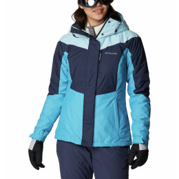 Damen-Winterjacke Columbia Rosie Run™ Insulated Jacket blau Nocturnal, Spring Blue Hthr, Blue Chill