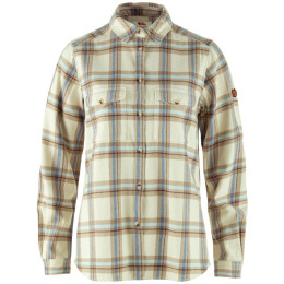 Damenhemd Fjällräven Övik Heavy Flannel Shirt W beige Chalk White-Fossil