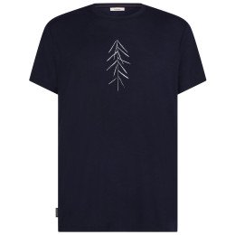 Herren-T-Shirt Icebreaker M Merino 150 Tech Lite SS Tee Lancewood dunkelblau MIDNIGHT NAVY