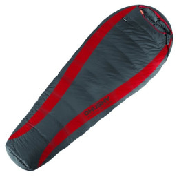 Daunenschlafsack Husky Down -30°C rot/grau