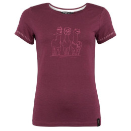 Damen-Funktionsshirt Chillaz Saile Alpaca Gang lila Burgundy Melange