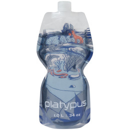Flasche Platypus Softbottle 1L Closure cap hellblau Arroyo