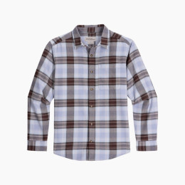 Herrenhemd Royal Robins Lieback Organic Cotton Flannel L/S blau/rot Shasta Blue Oak Pld