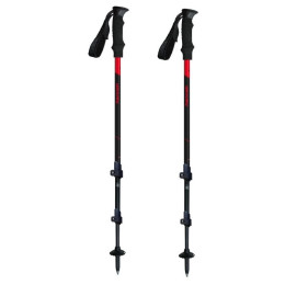 Trekkingstöcke Hannah Trek Fl schwarz/rot anthracite/red