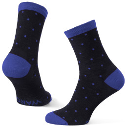 Socken Warg Happy Merino M Mini Dots schwarz/blau Black/Blue