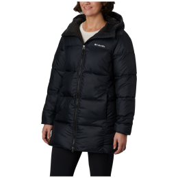 Damen-Winterjacke Columbia Puffect™ Mid Hooded Jacket schwarz Black