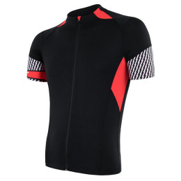 Herren Radtrikot Sensor Cyklo Race schwarz Black/Red