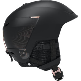 Damen Skihelm Salomon Icon Lt Ca schwarz Black