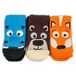 Kindersocken Pidilidi Funny PD0139-02 3pack mix1 mix barev