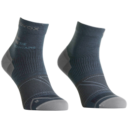 Damen-Merinosocken Ortovox Alpine Light Quarter Socks W blau/grau Dark Arctic Grey