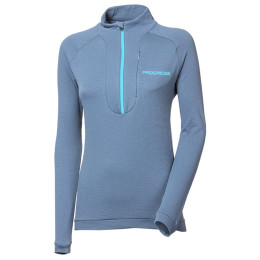 Damen-Sweatshirt Progress Cubica Zip blau/grau modrošedá