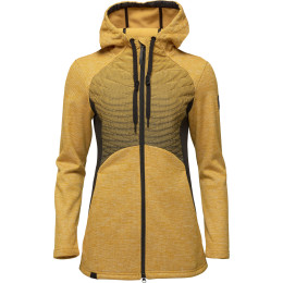 Damenpullover Loap Galima grau/gelb Yellow