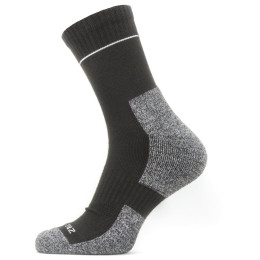 Socken SealSkinz Solo QuickDry Ankle Length schwarz/grau Black/Grey