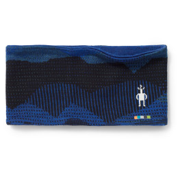 Stirnband Smartwool Thermal Merino Pattern Reversible HB dunkelblau blueberry hill mountain scape