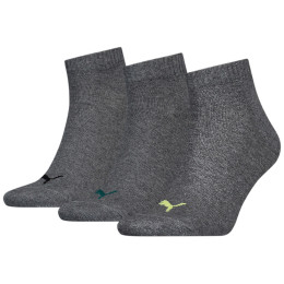 Socken Puma Quarter Plain 3P grau gray