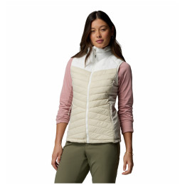 Damenweste Columbia Powder Pass™ III Hybrid Vest beige Dark Stone, Sea Salt