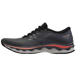 Damen Laufschuhe Mizuno Wave Sky 6 schwarz Black/Quicksilver/HotCoral