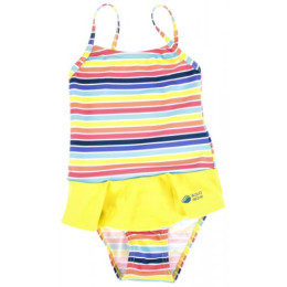 Kinderbadeanzug Aquawave Sofia gelb StripePrint/SulfurSpring/Poseidon