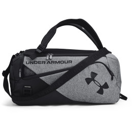 Reisetasche Under Armour Contain Duo SM Duffle grau Pitch Gray Medium Heather / Black / Black