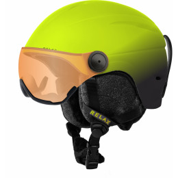 Kinder Skihelm Relax Twister Visor gelb/schwarz neon žlutá, černá - matná