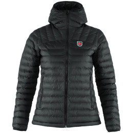 Damen-Winterjacke Fjällräven Expedition Lätt Hoodie schwarz Black
