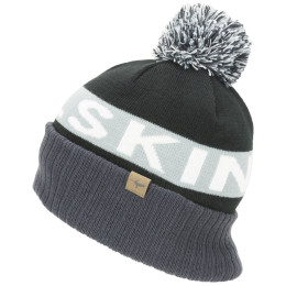 Wintermütze SealSkinz Water Repellent Cold Weather Bobble Hat schwarz/grau Black/Grey/White