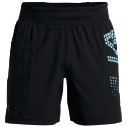 Herrenshorts Under Armour SpeedPocket 7'' Short II schwarz Black / Cruise Blue / Reflective