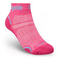 Damensocken Bridgedale Hike Ultralight Performance Ankle rosa Pink
