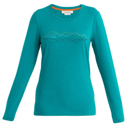 Damen-Funktionsshirt Icebreaker W Mer Central Classic LS Tee Icebreaker grün Flux Green
