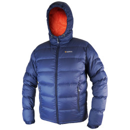 Herren-Daunenjacke Warmpeace Crux blau/orange navy/mandarine