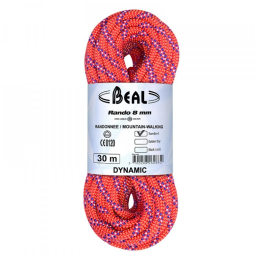 Kletterseil Beal Rando 8 mm (48 m) orange ORANGE