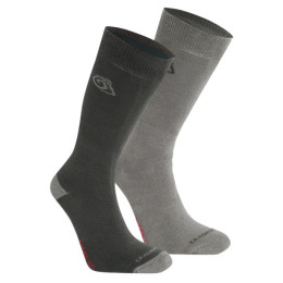 Socken Craghoppers NosiLife Twin Pck Socks grau BlkPep/MidGy