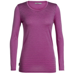 Damen-T-Shirt Icebreaker W's Tech Lite LS Low Crewe rosa Amore