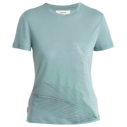 Damen-Funktionsshirt Icebreaker Women Merino Core SS Tee Plume hellblau Cloud Ray