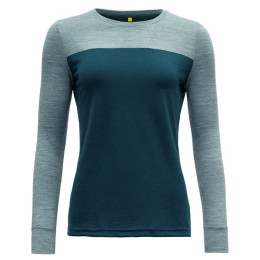 Damen-Funktionsshirt Devold Norang Woman Shirt grau/blau Pond/CameoMelange