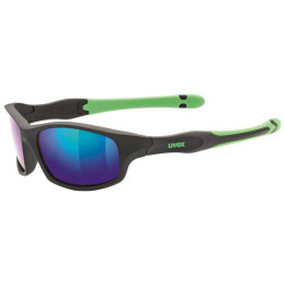 Kinder-Sonnenbrille Uvex Sportstyle 507 schwarz Black/Green