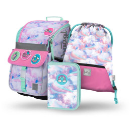 Rucksack-Set Baagl Zippy SET 3 Nebe hellblau