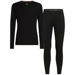 Herren-Funktionsset Icebreaker M 175 Everyday LS Crewe and Leggings Set schwarz Black