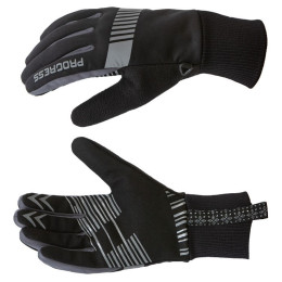 Handschuhe Progress R SNOWSPORT GLOVES 37RV schwarz/grau Black/Gray