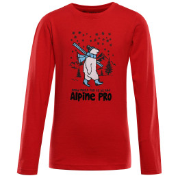 Kinder-T-Shirt Alpine Pro Ecco 2 Red rot ČERVENÁ