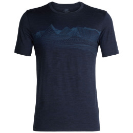 Herren-T-Shirt Icebreaker Mens Tech Lite SS Crewe Pyrene blau DkNightHthr