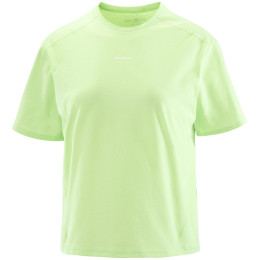 Damen-T-Shirt Salomon Trackline SS Tee grün Butterfly