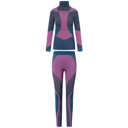Damen-Funktionsunterwäsche Viking Fusion Set lila turquise/fuchsia
